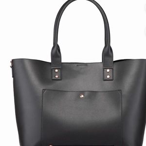 I fly tote With accessory bag and strap (rose gold attachments) nwt